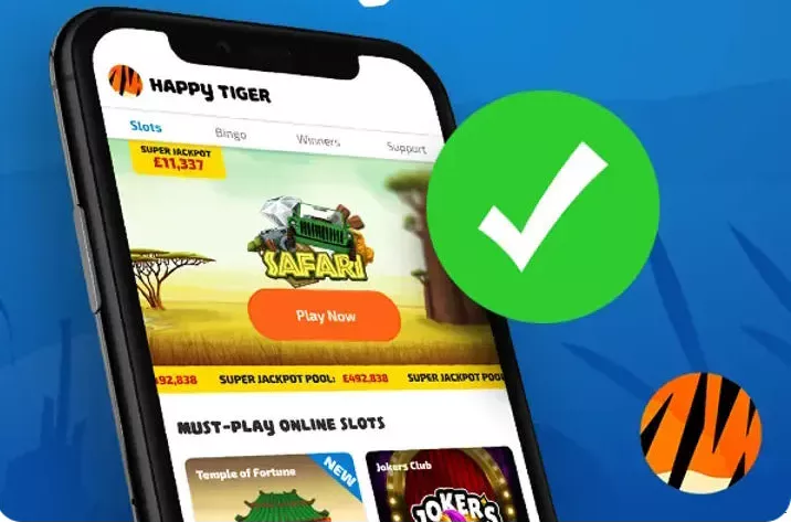 HappyTiger Casino App Screenshot